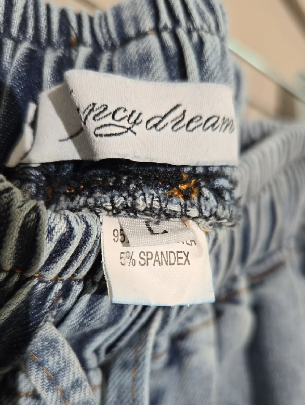 Wide Leg Light Blue Denim Jeans - Women's Flare & Wide Leg - Picture 3 of 8